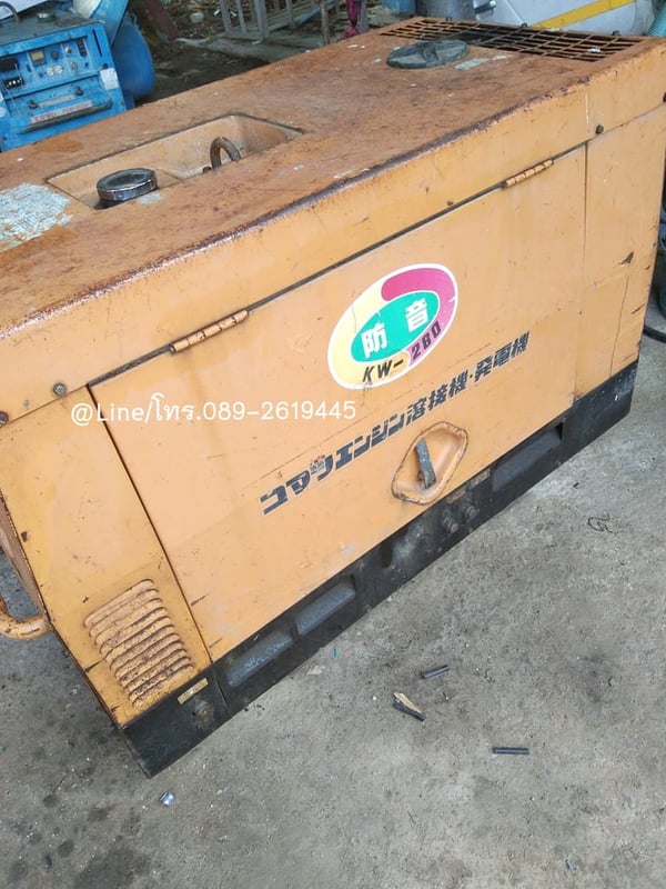 ตู้เชื่อมสนามพร้อมชุดปั่นไฟ KOMATSU KW280 เชื่อมหนักเบาได้,ใช้งานปกติ ตู้เชื่อมสนามพร้อมชุดปั่นไฟ KOMATSU KW280 เชื่อมหนักเบาได้,ใช้งานปกติ