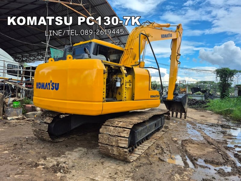 KOMATSU PC130-7K sาคา 650,000 มีเล่มทะเบียน, เก็บสี,ถ่ายของเหลว,มีแอร์,เช็คระบบพร้อมใช้