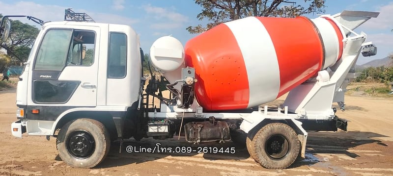 รถโม่ปูน 6 ล้อ HINO FD3h ปี46 เครื่อง HO7D- 195 แรง, โม่3คิว