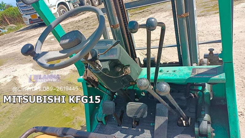 MITSUBISHI KFG15 รถยก1.5ตัน ,เครื่องเบนซิน, เกียร์ธรรมดา, เสาสูง3เมตร sาคา 89,000 บาท MITSUBISHI KFG15 รถยก1.5ตัน ,เครื่องเบนซิน, เกียร์ธรรมดา, เสาสูง3เมตร sาคา 89,000 บาท