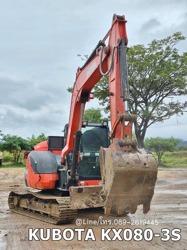 KUBOTA KX080-3S ปี62 sาคา 460,000 📣📣 เลขชั่วโมง 7,1xx ขายตามสภาพ,ทะเบียนภาษีเต็ม KUBOTA KX080-3S ปี62 sาคา 460,000 📣📣 เลขชั่วโมง 7,1xx ขายตามสภาพ,ทะเบียนภาษีเต็ม