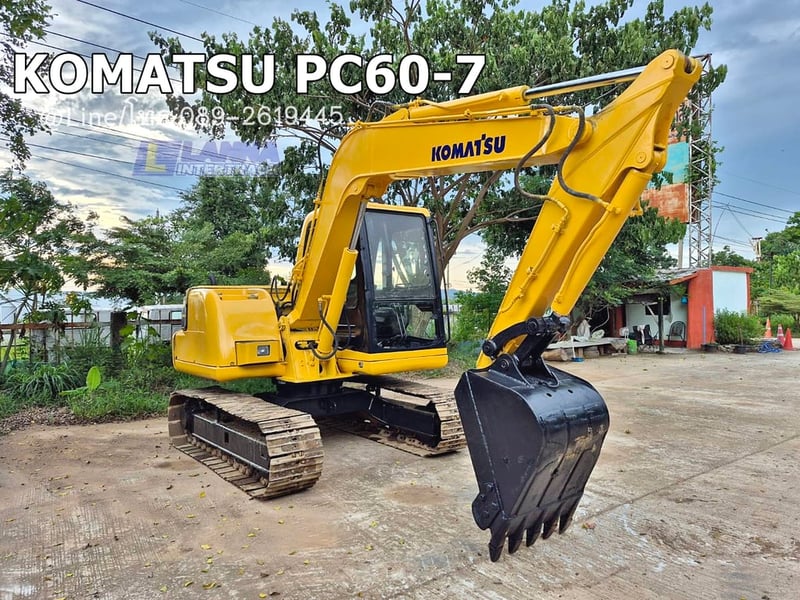 KOMATSU PC60-7 มีไลน์เจาะ sาคา 360,000 บาท เครื่องยนต์4D95 