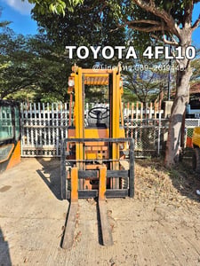 TOYOTA 4FL10 sาคา 85,000  📣📣รถยก1ตัน, เสาสูง3เมตร, เกียร์ธรรมดา, เครื่อง4Pเบนซิน