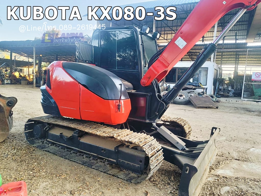 KUBOTA KX080-3S ปี62 sาคา 590,000 📣📣 เลขชั่วโมง 7,1xx ทะเบียนภาษีเต็ม