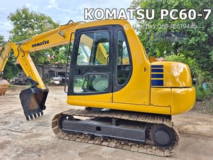 KOMATSU PC60-7 มีไลน์เจาะ sาคา 360,000 บาท เครื่องยนต์4D95 