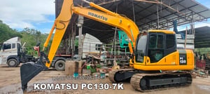 KOMATSU PC130-7K sาคา 650,000 มีเล่มทะเบียน, เก็บสี,ถ่ายของเหลว,มีแอร์,เช็คระบบพร้อมใช้
