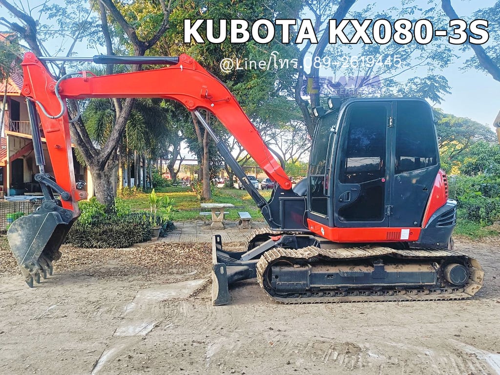 KUBOTA KX080-3S ปี62 sาคา 590,000 📣📣 เลขชั่วโมง 7,1xx ทะเบียนภาษีเต็ม