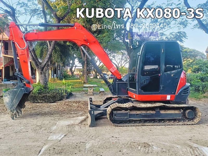 KUBOTA KX080-3S ปี62 sาคา 590,000 📣📣 เลขชั่วโมง 7,1xx ทะเบียนภาษีเต็ม