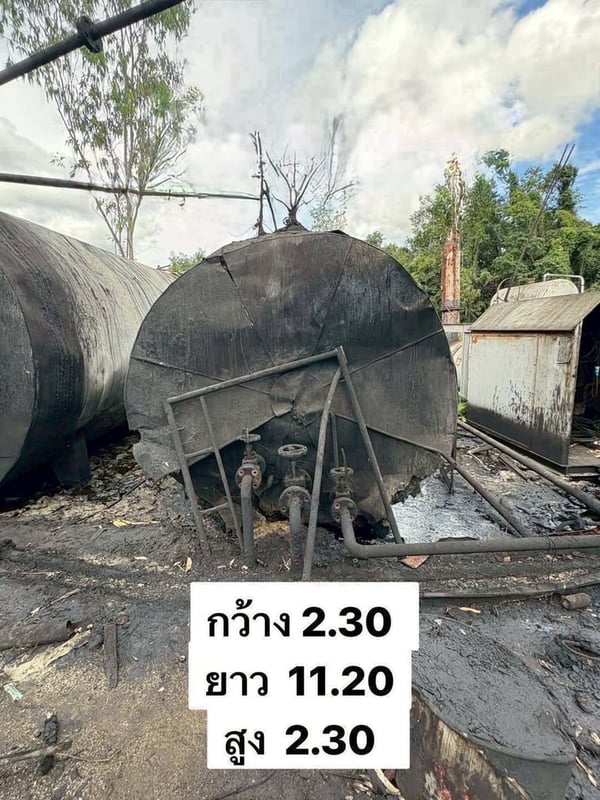 ถังน้ำมันยางมะตอย ขนาด 50 ตัน  มือ2