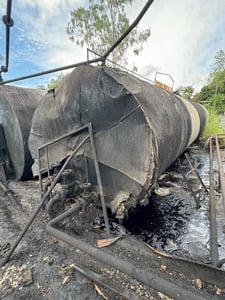 ถังน้ำมันยางมะตอย ขนาด 50 ตัน  มือ2