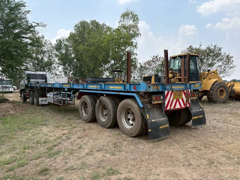 หางพื้นเรียบ3เพลา อู่ SCM สมชายชลบุรี ปี 59 