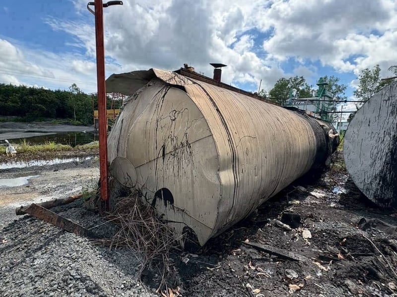 ถังน้ำมันยางมะตอย ขนาด 50 ตัน  มือ2