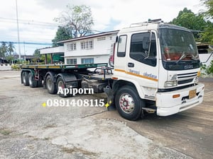 ​🚛 ขายด่วน! รถหัวลากISUZU+หางพื้นเรียบ  สภาพพร้อมใช้งาน