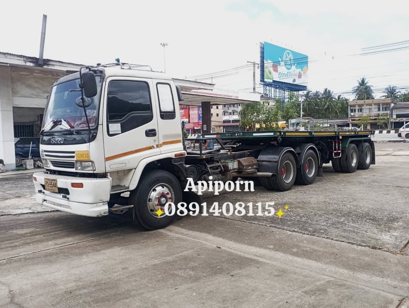 ​🚛 ขายด่วน! รถหัวลากISUZU+หางพื้นเรียบ  สภาพพร้อมใช้งาน