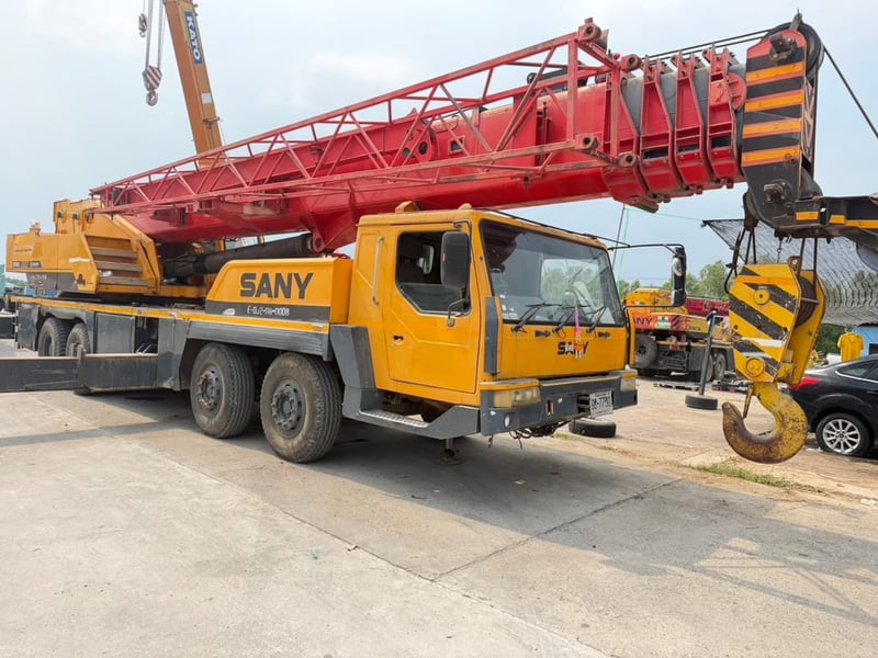 เครน SANY 50 ตัน ชั่วโมงบินเพียง 14,000 ชม มือสองสภาพดีพร้อมใช้งาน มี 2 คัน