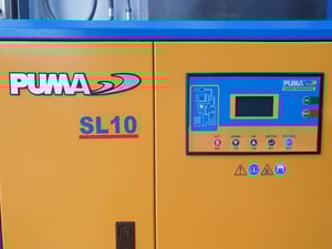 ชุดปั๊มลมสกรู PUMA รุ่น SL10 สภาพพร้อมใช้งาน 100% 