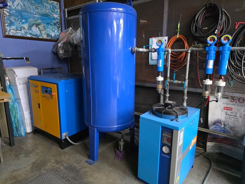 ชุดปั๊มลมสกรู PUMA รุ่น SL10 สภาพพร้อมใช้งาน 100% 