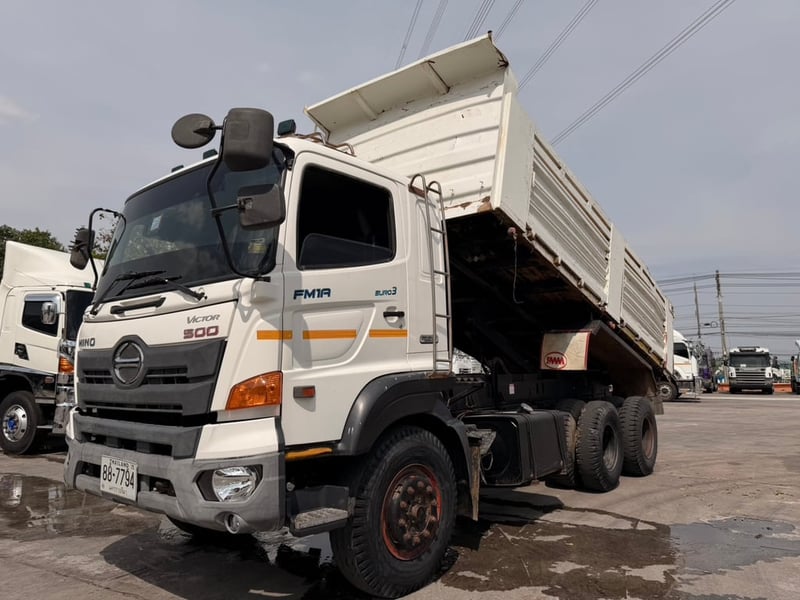 HINO FM 344แรงม้า รถบรรทุก 10ล้อ ดั้มพ์ ปี2018 เลขไมล์ 147,000 กม.