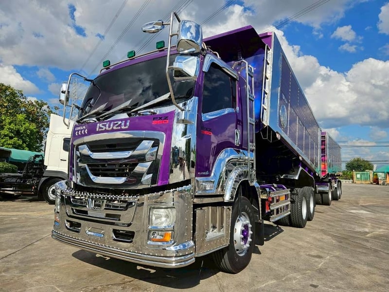 ISUZU FXZ 360แรงม้า รถบรรทุก 10ล้อ พ่วงแม่ลูก ปี2023