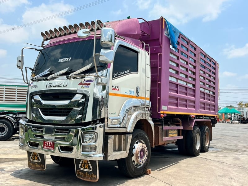 ISUZU FXZ 360แรงม้า รถบรรทุก 10ล้อ ดั้มพ์ เลขไมล์ 188,000 กม.