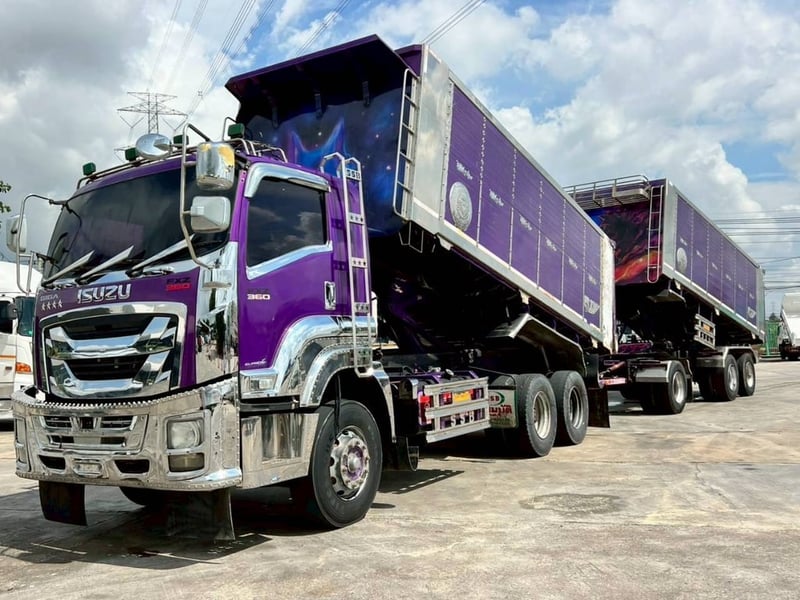 ISUZU FXZ 360แรงม้า รถบรรทุก 10ล้อ พ่วงแม่ลูก ปี2023
