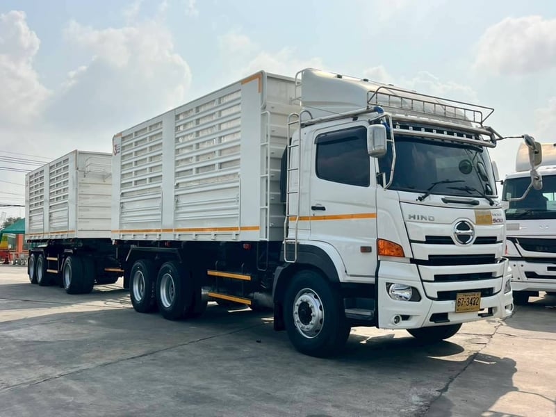 HINO FM 380แรงม้า รถบรรทุก 10ล้อ พ่วงแม่ลูก ปี2021 เลขไมล์ 228,403 กม.