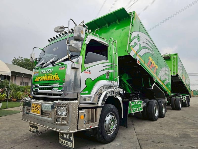 ISUZU FXZ 360แรงม้า รถบรรทุก 10ล้อ พ่วงแม่ลูก ปี2022 เลขไมล์ 155,000 กม.