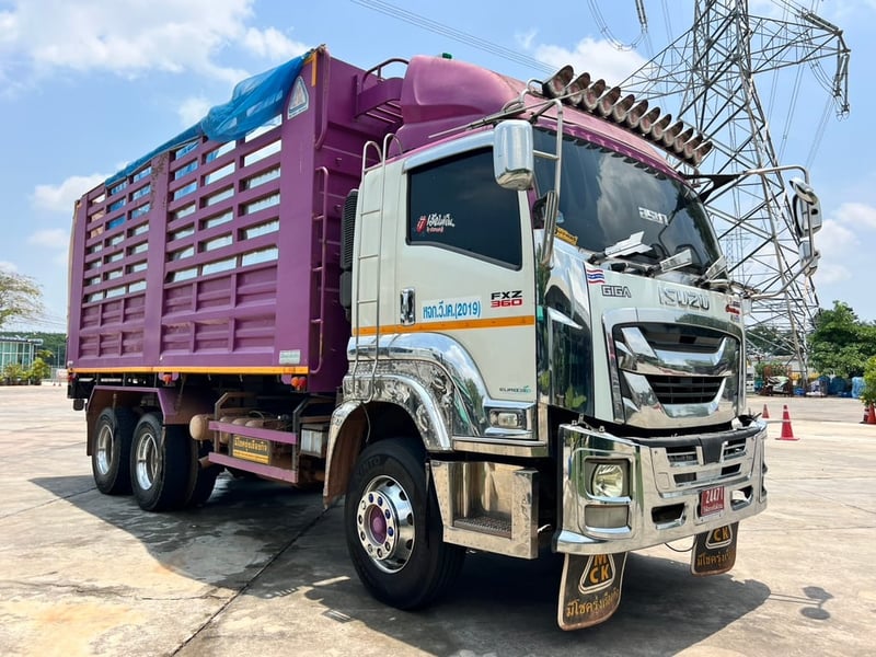 ISUZU FXZ 360แรงม้า รถบรรทุก 10ล้อ ดั้มพ์ เลขไมล์ 188,000 กม.