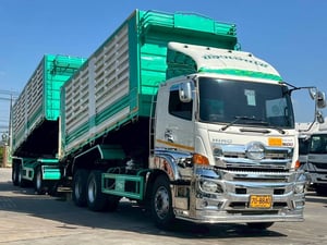 HINO FM 380แรงม้า รถบรรทุก 10ล้อ พ่วงแม่ลูก ปี2024 เลขไมล์ 172,000 กม.