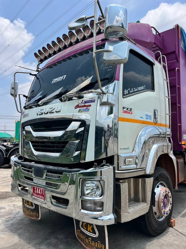 ISUZU FXZ 360แรงม้า รถบรรทุก 10ล้อ ดั้มพ์ เลขไมล์ 188,000 กม.