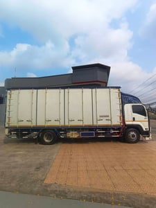 ISUZU FTR 220แรงม้า รถบรรทุก 6ล้อ ตู้แห้ง ปี2012