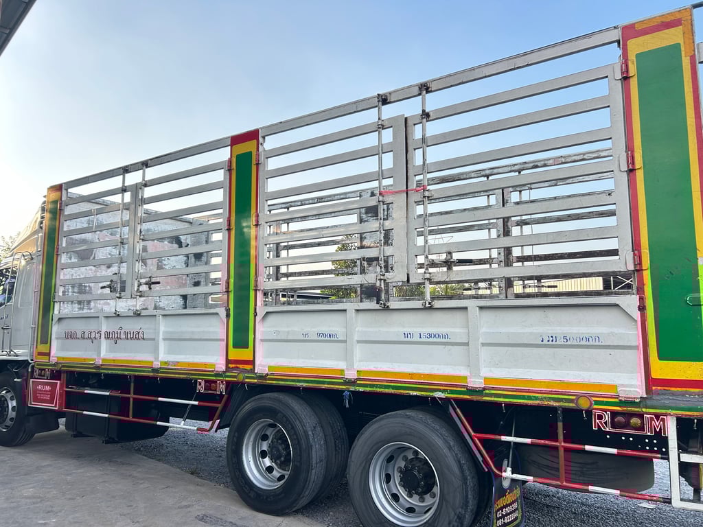 HINO FL 260แรงม้า รถบรรทุก 10ล้อ กระบะคอกสูง ปี2018 เลขไมล์น้อยกว่า 500,000 กม.