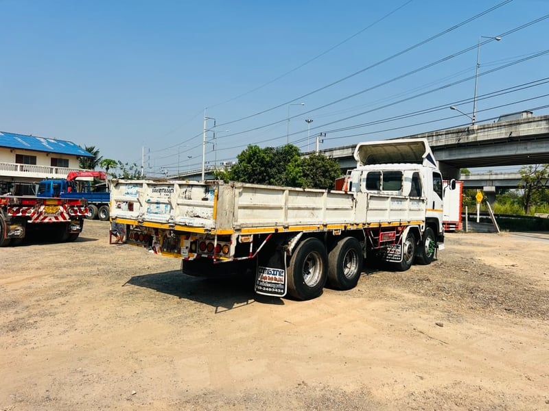 ISUZU FVM 240แรงม้า รถบรรทุก 12ล้อ กระบะคอกสูง ปี2017 เลขไมล์น้อยกว่า 500,000 กม.