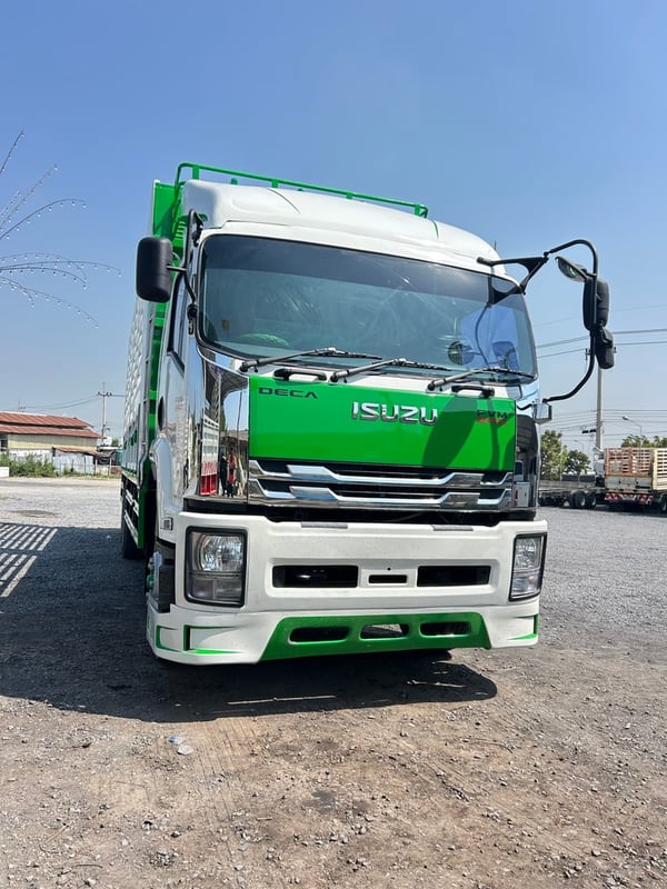 ISUZU FVM 240แรงม้า รถบรรทุก 10ล้อ กระบะคอกสูง ปี2015 เลขไมล์น้อยกว่า 500,000 กม.
