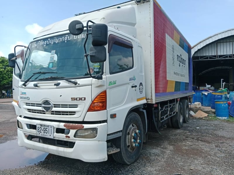 HINO FL 251แรงม้า รถบรรทุก 10ล้อ ตู้แห้ง ปี2015 เลขไมล์น้อยกว่า 500,000 กม. HINO FL 251แรงม้า รถบรรทุก 10ล้อ ตู้แห้ง ปี2015 เลขไมล์น้อยกว่า 500,000 กม.