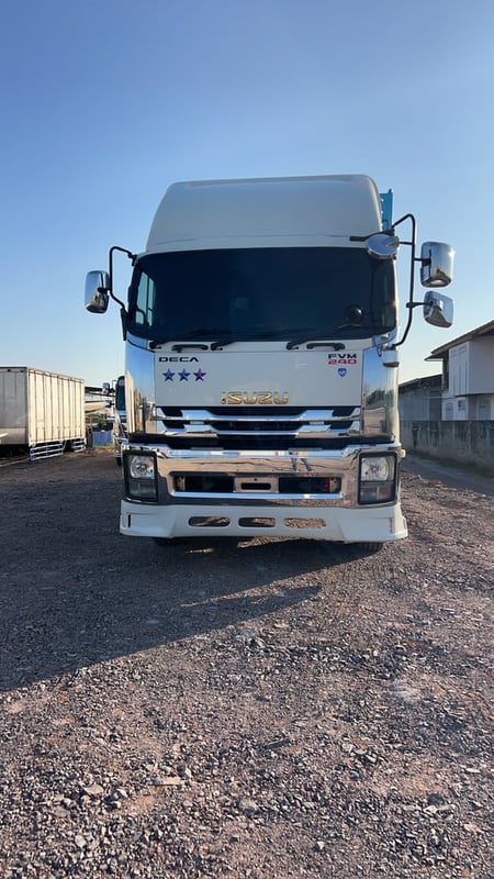 ISUZU FVM 240แรงม้า รถบรรทุก 10ล้อ กระบะคอกสูง ปี2009 เลขไมล์น้อยกว่า 500,000 กม.
