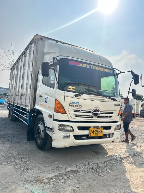 HINO FG 212แรงม้า รถบรรทุก 6ล้อ ตู้แห้ง ปี2008 เลขไมล์น้อยกว่า 500,000 กม.