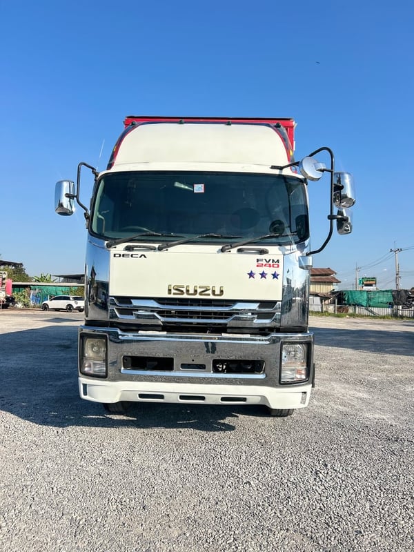 ISUZU FVM 240แรงม้า รถบรรทุก 10ล้อ ตู้แห้ง ปี2009 เลขไมล์น้อยกว่า 500,000 กม.