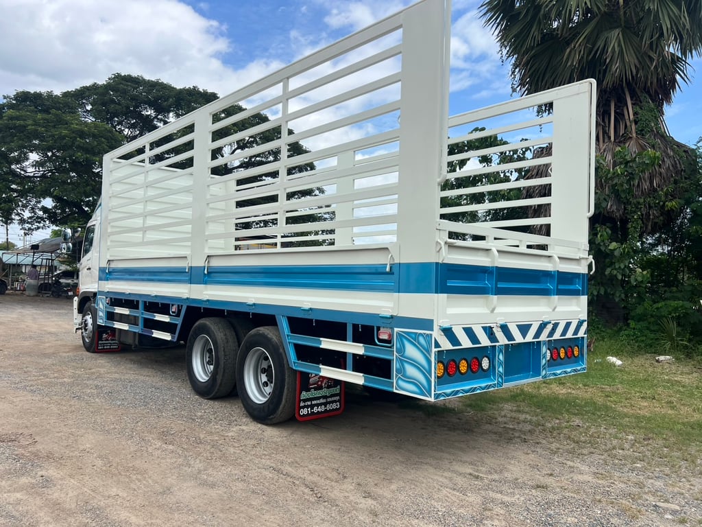 HINO FL 260แรงม้า รถบรรทุก 10ล้อ กระบะคอกสูง ปี2017 เลขไมล์น้อยกว่า 500,000 กม.