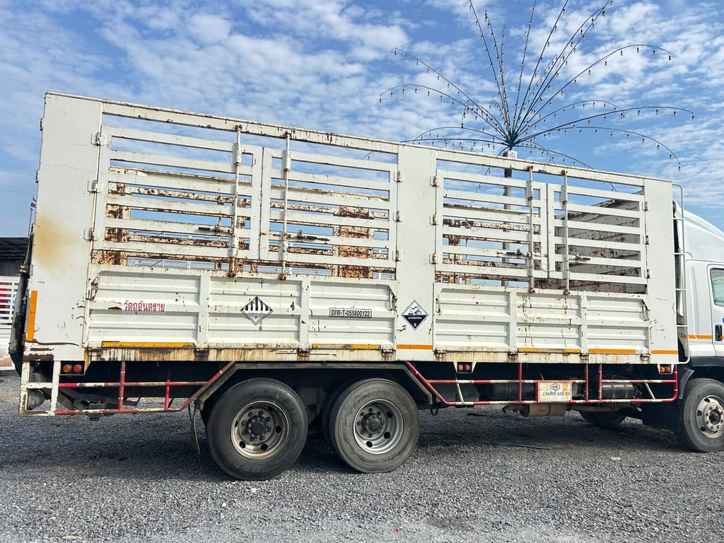 ISUZU FVM 300แรงม้า รถบรรทุก 10ล้อ กระบะคอกสูง ปี2014 เลขไมล์น้อยกว่า 500,000 กม. ISUZU FVM 300แรงม้า รถบรรทุก 10ล้อ กระบะคอกสูง ปี2014 เลขไมล์น้อยกว่า 500,000 กม.