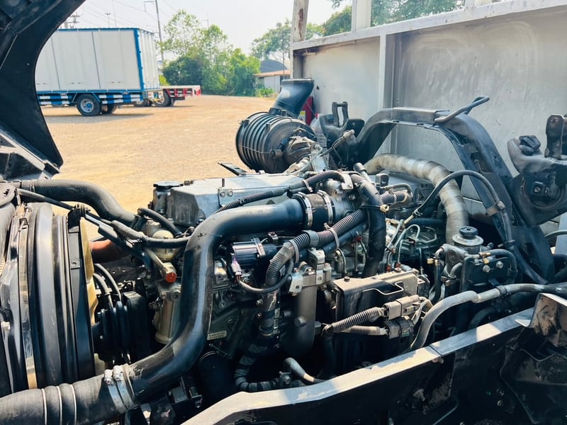 ISUZU FVM 240แรงม้า รถบรรทุก 12ล้อ กระบะคอกสูง ปี2017 เลขไมล์น้อยกว่า 500,000 กม.