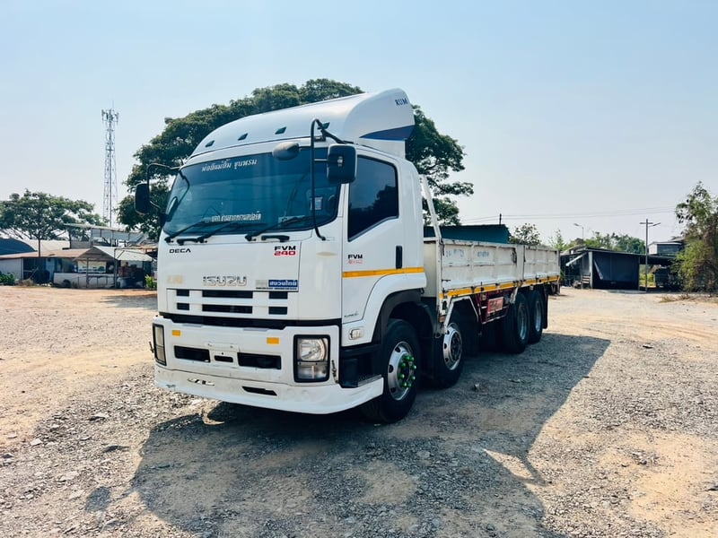 ISUZU FVM 240แรงม้า รถบรรทุก 12ล้อ กระบะคอกสูง ปี2017 เลขไมล์น้อยกว่า 500,000 กม.