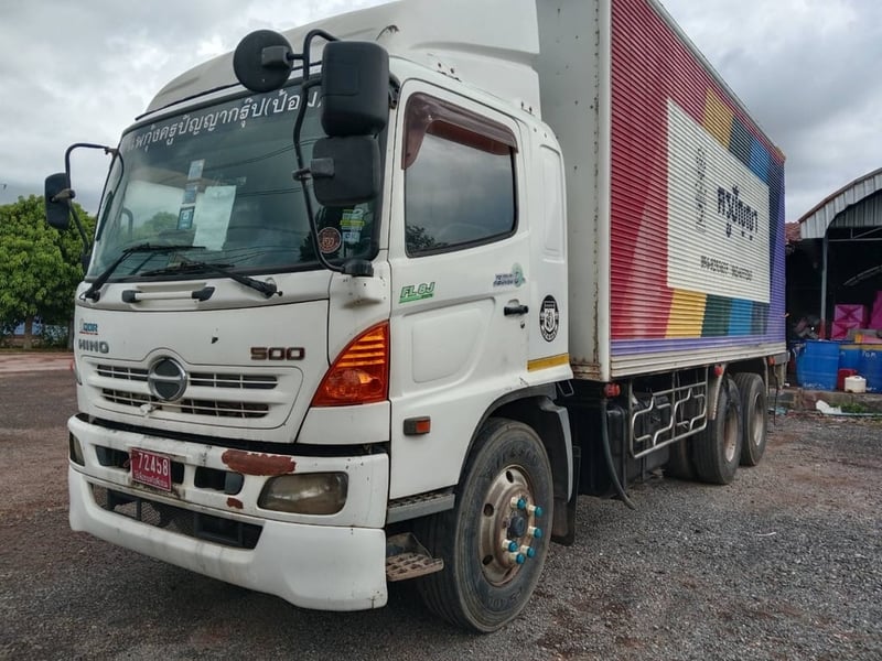 HINO FL 251แรงม้า รถบรรทุก 10ล้อ ตู้แห้ง ปี2015 เลขไมล์น้อยกว่า 500,000 กม.