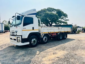 ISUZU FVM 240แรงม้า รถบรรทุก 12ล้อ กระบะคอกสูง ปี2017 เลขไมล์น้อยกว่า 500,000 กม.