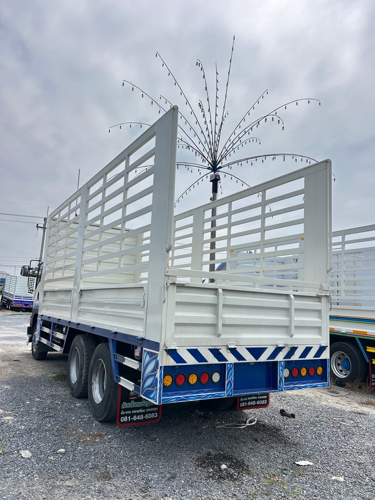 ISUZU FVM 240แรงม้า รถบรรทุก 10ล้อ กระบะคอกสูง ปี2010 เลขไมล์น้อยกว่า 500,000 กม.