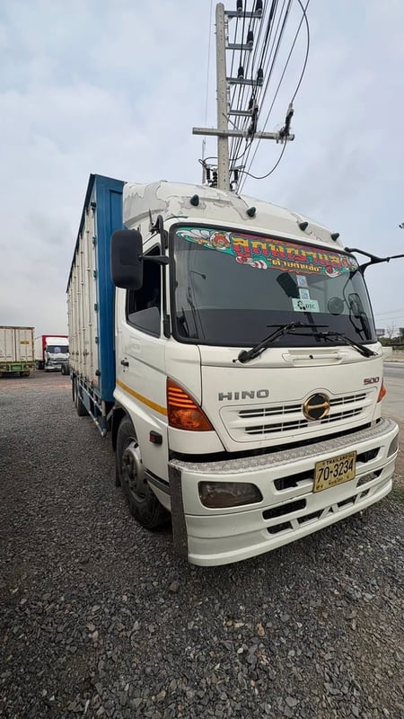 HINO FG 212แรงม้า รถบรรทุก หัวลาก 10ล้อ ตู้แห้ง ปี2004 เลขไมล์น้อยกว่า 500,000 กม.