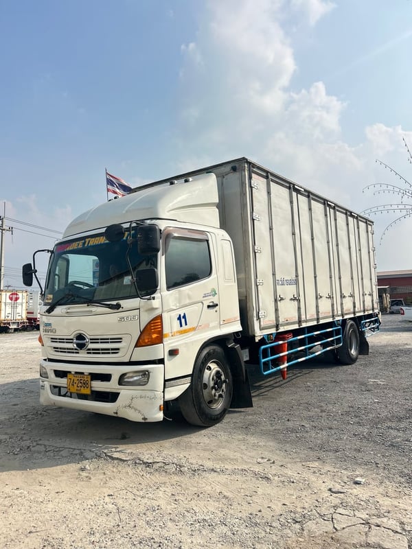 HINO FG 212แรงม้า รถบรรทุก 6ล้อ ตู้แห้ง ปี2008 เลขไมล์น้อยกว่า 500,000 กม.