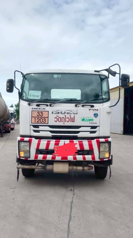 ISUZU FVM 240แรงม้า รถบรรทุก 10ล้อ กระบะคอกสูง ปี2017 เลขไมล์น้อยกว่า 500,000 กม.