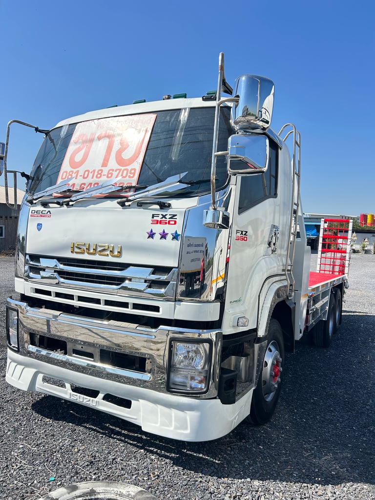 ISUZU FXZ 360แรงม้า รถบรรทุก 10ล้อ พื้นเรียบ ปี2013 เลขไมล์น้อยกว่า 500,000 กม. ISUZU FXZ 360แรงม้า รถบรรทุก 10ล้อ พื้นเรียบ ปี2013 เลขไมล์น้อยกว่า 500,000 กม.