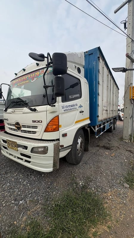 HINO FG 212แรงม้า รถบรรทุก หัวลาก 10ล้อ ตู้แห้ง ปี2004 เลขไมล์น้อยกว่า 500,000 กม.